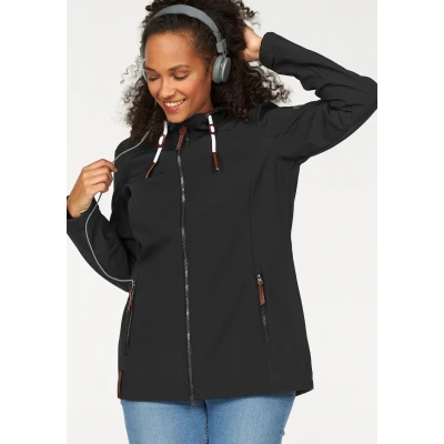 Abbildung von Ocean Sportswear Softshelljacke, mit Kapuze, in großen Größen