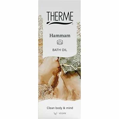 Abbildung von Therme Hammam Bath Oil 100ml: Entspannendes, pflegendes Öl mit orientalischem Duft nach Zedernholz, warmen orientalischen Kräutern und aromatischer Bergamotte