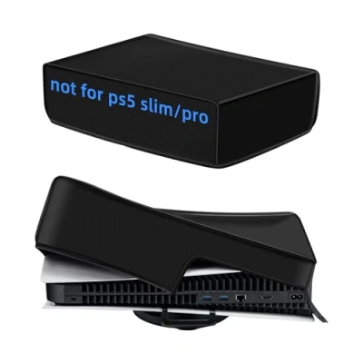 Abbildung von Mcbazel Staubschutze Hülle Spritzwasserdichte Cover Schutzhülle Abdeckung Case für PS5 Konsole, Nicht Slim