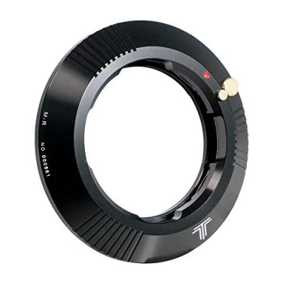 Abbildung von TTArtisan Objektivadapter/Konverterring für LM LEI,CA M Mount Objektiv auf Canon EOS R Kameragehäuse schwarz