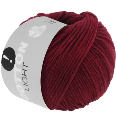 Abbildung von LANA GROSSA Cotton Light 0030 weinrot Häkelwolle, 123 m