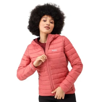 Abbildung von Regatta Damen Wattierte isolierte Jacke mit Kapuze Gepolsterter Mantel, MinrRd (RuRd), 40