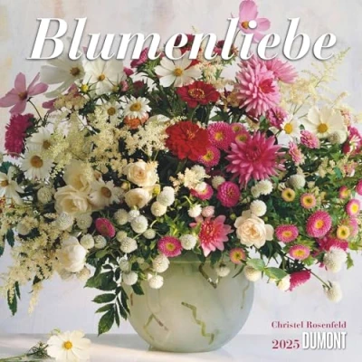 Abbildung von DUMONT Blumenliebe 2025 Broschürenkalender, 30x30cm, Kalender mit schönen Blumensträußen und Gedichten, Übersicht der Schulferien