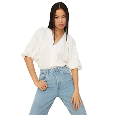 Abbildung von Trendyol Bluse, Damen, Größe: 38, White