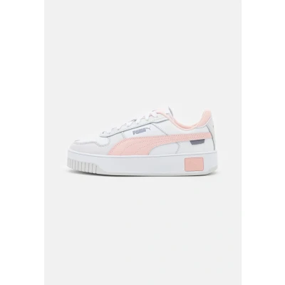 Abbildung von Puma Carina Street Sneaker low, Damen, Größe: 36, White/rose dust/feather gray Leder und lederimitat
