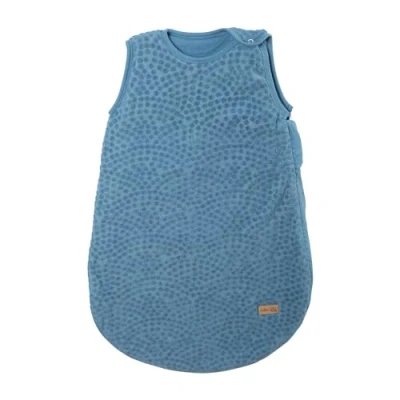 Abbildung von roba Babyschlafsack Seashells Indigo 70 cm für Neugeborene Ganzjahres Schlafsack aus Bio Baumwolle Musselin GOTS &amp; OEKO TEX Standard 100 zertifiziert Blau