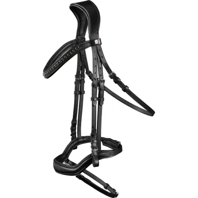 Abbildung von Waldhausen Trensenzaum X Line New Shape II Schwarz Warmblut