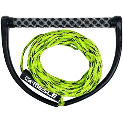 Abbildung von Wakeboard Leine One mit Griff verstellbares Seil angenehme Hantel lime