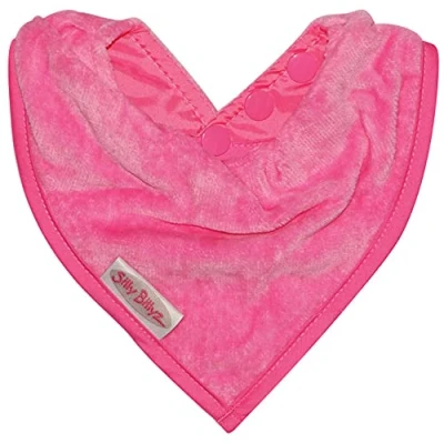 Abbildung von Silly Billyz SIB 200KI Sabber Lätzchen Bandana Style, 0 24 Monate, Velours, rosa