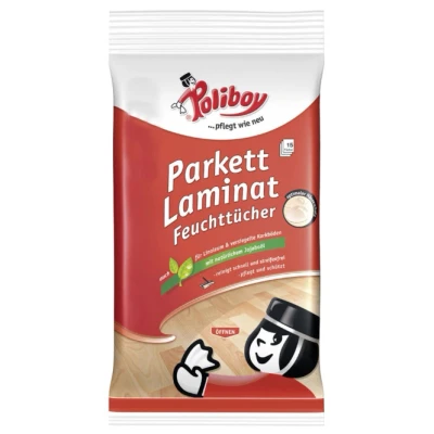 Abbildung von POLIBOY CLEVER CARE Parkett Laminat Feuchttücher, 6201501, 4016100621515, 1 Packung = 15 Tücher