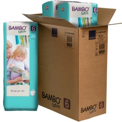 Abbildung von BAMBO Bio Windeln NATURE 6 (16+ kg), 40 Stück.