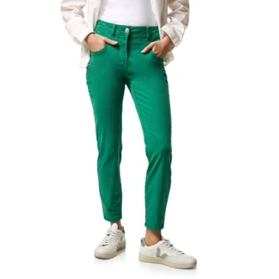 Abbildung von Cecil Slim FIT Jeans Fit, Damen, Größe: 32x28, Grün