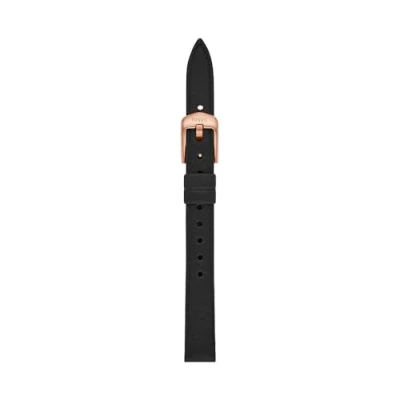 Abbildung von Fossil Uhrenband für Damen 12 mm LiteHide Leder schwarz, S121037