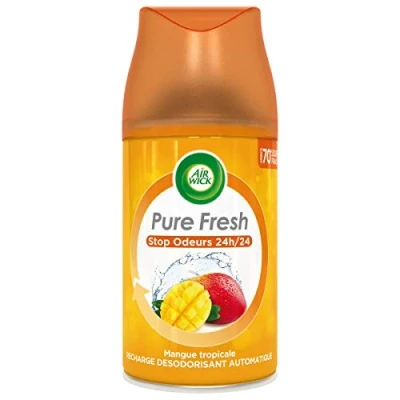 Abbildung von Air Wick Lufterfrischer für Zuhause, Nachfüllpackung, Freshmatic Mango Tropische Mango, 250 ml, 3 Stück