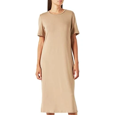 Abbildung von Pieces Damen Pconika Dress Noos Midikleid, Silver Mink, XL EU