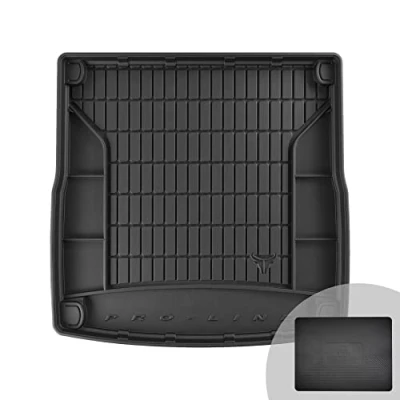 Abbildung von FROGUM ProLine 3D Gummimatte Exklusive Auto Kofferraummatte Kofferraumwanne für Audi A4 B8 2007 2015 Bequemer Organiser Die höchsten Kanten