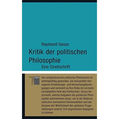 Abbildung von Kritik der politischen Philosophie: Eine Streitschrift (kleine reihe)