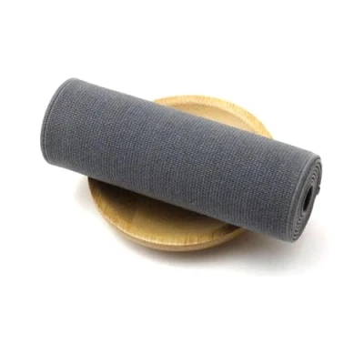 Abbildung von ELSKBRUN 2 Meter 10cm breites farbiges Gummiband, weiches Stretch Gummiband für Kleidung, DIY Nähzubehör, Grau,