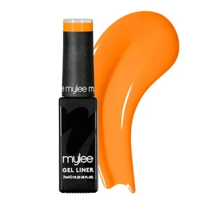 Abbildung von Mylee Liner Gel Nagellack 7ml [Tangerine Sorbet] Mit Integriertem Nail Art Pinsel UV/LED Nagelkunst Maniküre Pediküre für Professionellen &amp; Heimgebrauch Langanhaltend und Einfach Anzuwenden