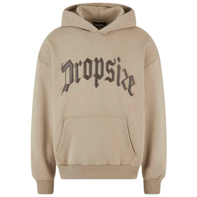 Abbildung von Dropsize Heavy Frontlogo Kapuzenpullover, Herren, Größe: Small, Weatheredteak