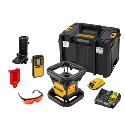 Abbildung von DeWALT dce074d1r de QW Rotationslaser Nivellier 18 V mit Etui und Zubehör