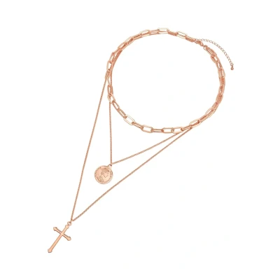Abbildung von Lulu &amp; Jane Halskette, Damen, Größe: One Size, Roségold