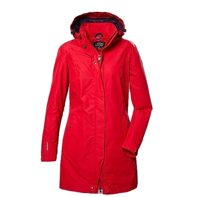 Abbildung von killtec Damen Funktionsjacke/Outdoorjacke mit abzippbarer Kapuze KOS 44 WMN PRK, rot, 34, 41284 000