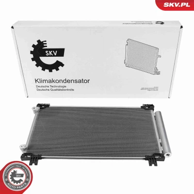 Abbildung von ESEN SKV 86SKV519 Klimakondensator mit Trockner Aluminium 628mm TOYOTA: Yaris III Schrägheck