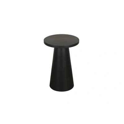 Abbildung von byLIVING Beistelltisch Cone/Massivholz Akazie schwarz lackiert/rund/Wohnzimmertisch/Nachttisch/Echtholz/D 35, H 60 cm