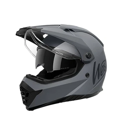 Abbildung von Westt Motocross Helm Fullface MTB Motorradhelm Integralhelm Crosshelm Motorrad Enduro Quad mit Doppelvisier Sonnenblende ECE Zertifiziert