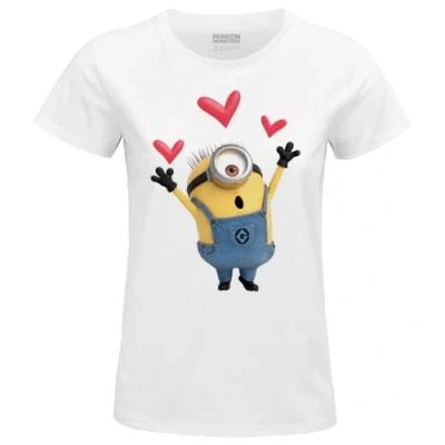 Abbildung von Minion Monsters Damen Woutmints008 T Shirt, weiß, Small