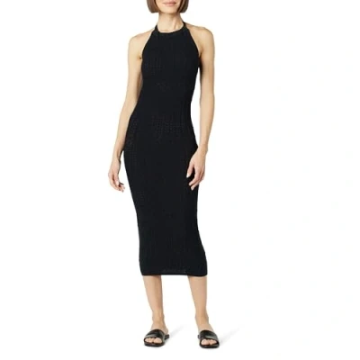 Abbildung von The Drop Damen Jayla Ärmelloses Häkel Midikleid, Schwarz, M
