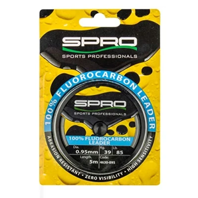 Abbildung von SPRO 100% Fluorocarbon Leader transparent (0,55 mm / 10m Spule 16kg Tragkraft)
