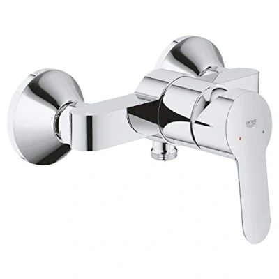 Abbildung von GROHE BauEdge Badewannenarmatur (integriertes Rücklaufventil, automatische Umstellung für Badewanne und Dusche, kratzfest), chrom, 23333000