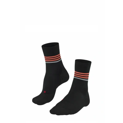 Abbildung von FALKE Damen Laufsocken RU4 Endurance W So Baumwolle Funktionsmaterial antiblasen 1 Paar, Schwarz Black 3004 Stripe, 35 36
