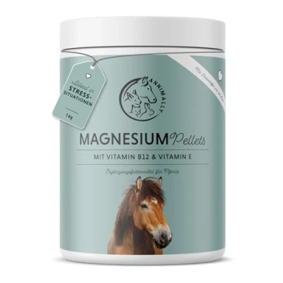 Abbildung von Annimally Magnesium Pellets für Pferde 1 kg Magnesiumacetat &amp; Magnesiumoxid höchste Bioverfügbarkeit