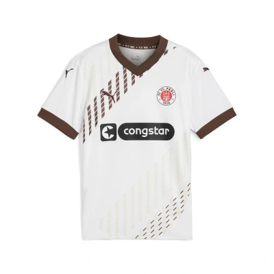 Abbildung von FC St. Pauli 24/25 Auswärtstrikot Jugendliche PUMA White Espresso Brown