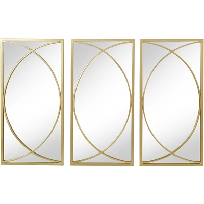 Abbildung von Leonique Dekospiegel &quot;Noyon&quot;, (3 St.), Wandspiegel, Metallrahmen, gold