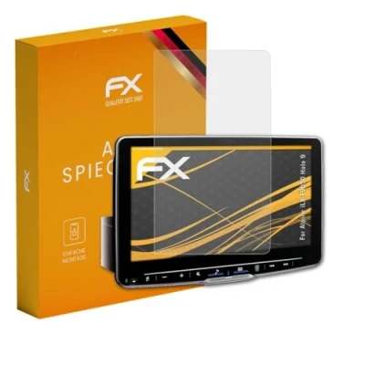 Abbildung von atFoliX Panzerfolie kompatibel mit Alpine iLX F905D Halo 9 Schutzfolie, entspiegelnde und stoßdämpfende FX Folie (2X)