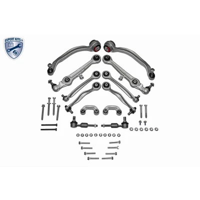 Abbildung von VAICO V10 8548 Lenkersatz, Radaufhängung Vorderachse mit Befestigungsmaterial EXPERT KITS + AUDI: A8 D2, A6 C5 Limousine, Avant