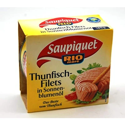 Abbildung von Saupiquet ThunfischFilets in Sonnenblumenöl, 16er Pack (16 x 185g)