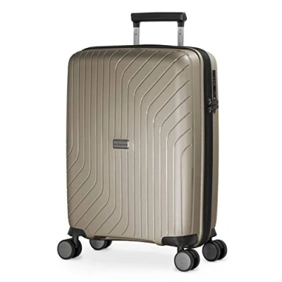 Abbildung von HAUPTSTADTKOFFER TXL Handgepäck, 55 x 40 20 cm, TSA, 4 Rollen, 36 Liter, Reisekoffer, Hartschalenkoffer, Rollkoffer, Bordgepäck Koffer, erweiterbar, Champagner