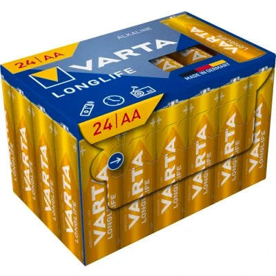 Abbildung von VARTA Longlife AA Cube Pack24 Batterie Alkali Mangan 1,5 V 24 Stück