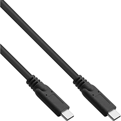 Abbildung von InLine® USB 3.2 Gen.1x2 Kabel, Typ C Stecker/Stecker, schwarz, 5m