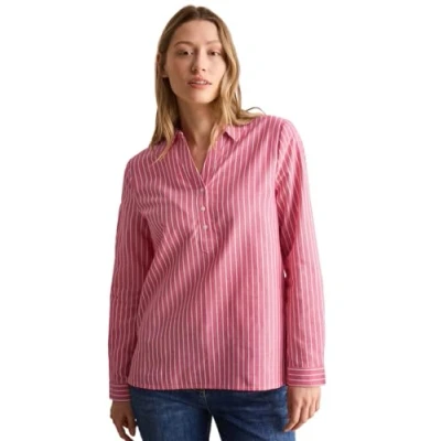 Abbildung von CECIL Damen B345319 Gestreifte Oxford Bluse, Granita Red, M EU
