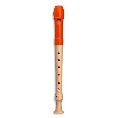 Abbildung von Mollenhauer 17414 Fipple Sopranblockflöte, Digi, orange, barock Sopran Blockflöte (Barock)