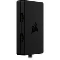 Abbildung von Corsair Interner 4 Port Hub 4X USB 2.0 Anschlüsse 9 polig Einfache Anbringung per Magnet Kompatibel mit meisten Intel und AMD Motherboards Schwarz