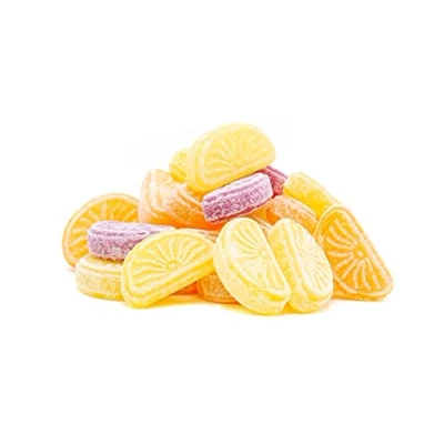 Abbildung von Orange Zitrone Schnitten Zitronen und Orangen Bonbons Fruchtbonbons Kräuterbonbons Drops Zitronenbonbon Orangenbonbon Gerüche Küche (500, Gramm)