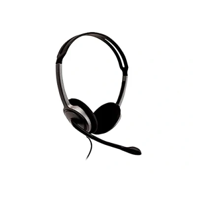 Abbildung von Videoseven V7 HA212 2EP Headset Binaural Kopfband Schwarz, Silber Headsets (Call Center/Büro, Binaural, Kopf, with Microphone