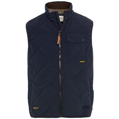 Abbildung von camel active MIT Stehkragen Weste, Herren, Größe: 48, Night blue